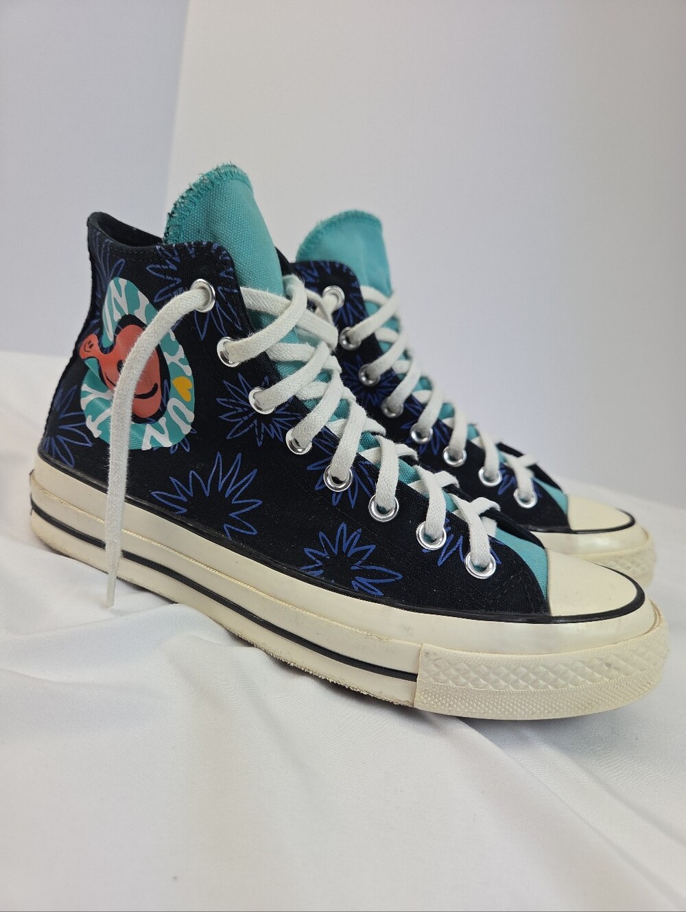 Converse Chuck Taylor 70 High Sunny Floral Unity Unisex Sneakers Women's 9 Men 7